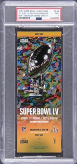 Super Bowl LV Ticket - None Given Out To The Public (PSA MINT 9)